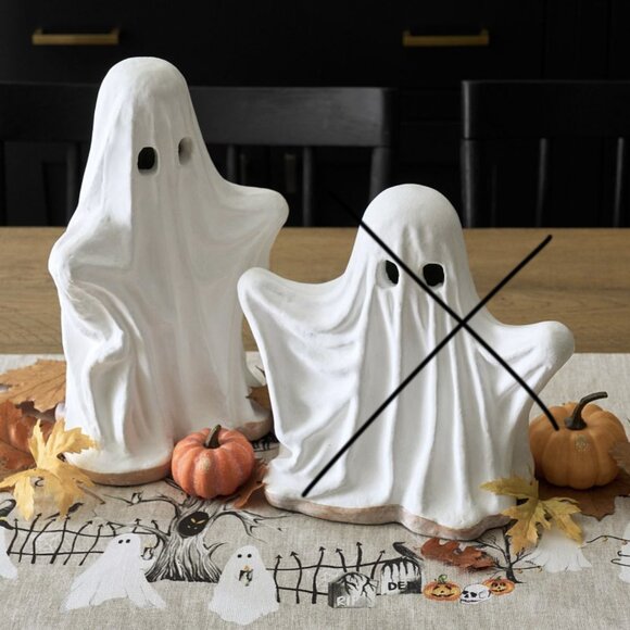 Pottery Barn Ceramic Ghost - Large - Tall - Picture 2 of 2